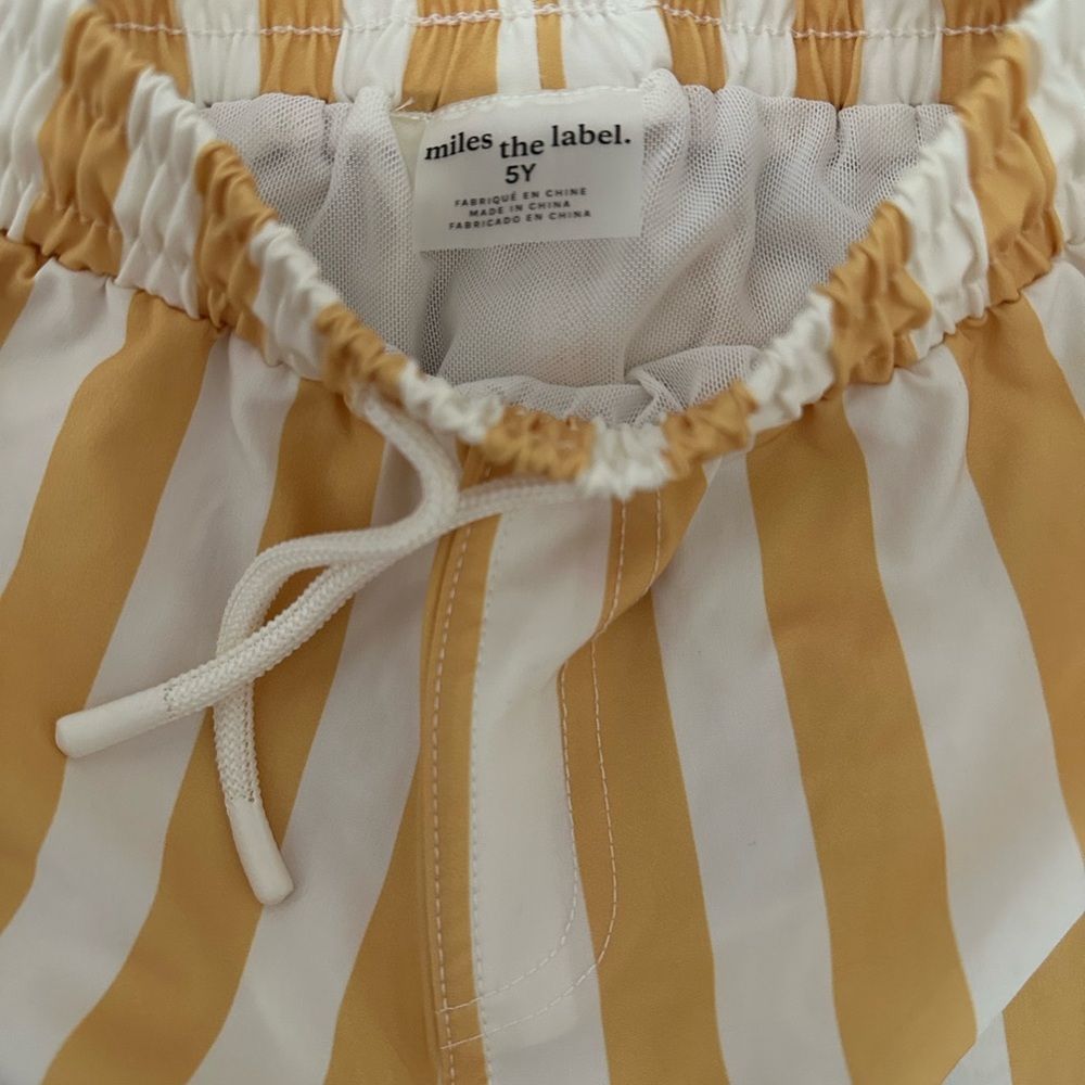 Miles Kids’ Stripe Swim Shorts - Picture 2 of 4